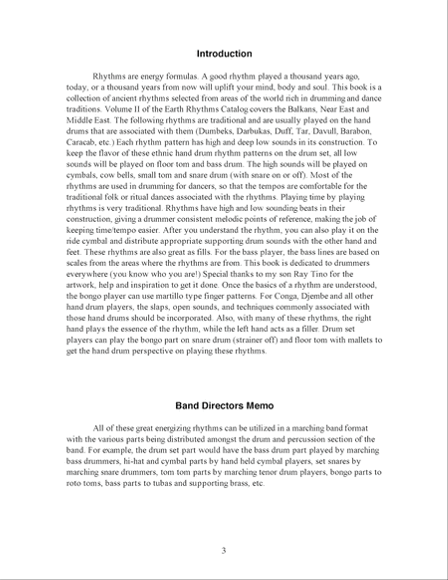 Earth Rhythms Catalog, Volume 2 Percussion scores gallery preview page 4