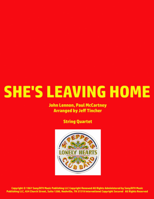 Book cover for She's Leaving Home