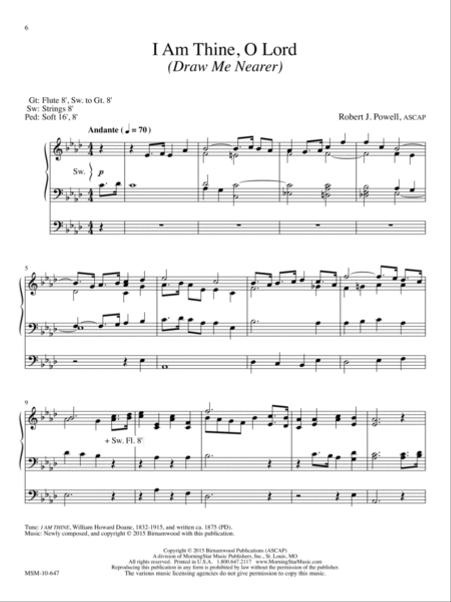 Prayerful Preludes, Set 5 Organ scores gallery preview page 4