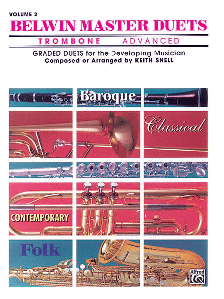 Belwin Master Duets (Trombone), Volume 2 Trombone Duet scores gallery preview page 1