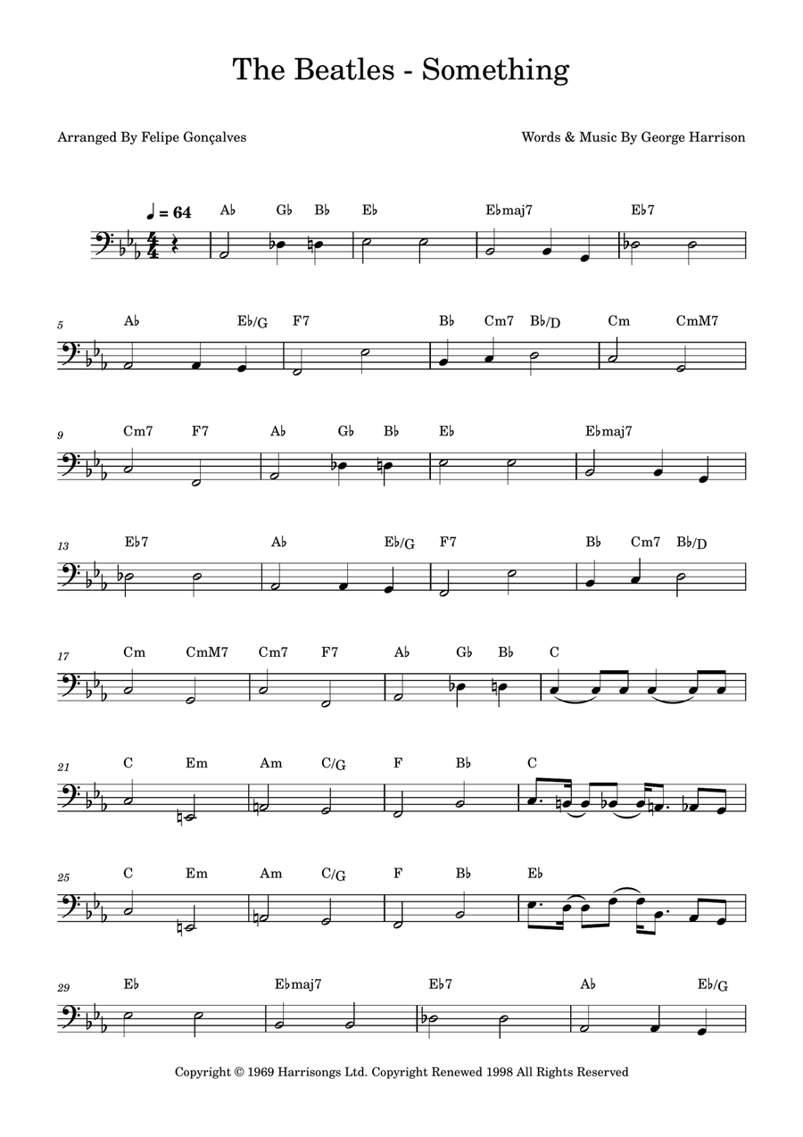 Something Something Acoustic Guitar scores gallery preview page 1
