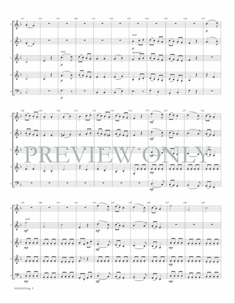 Alleluia Woodwind Ensemble scores gallery preview page 7