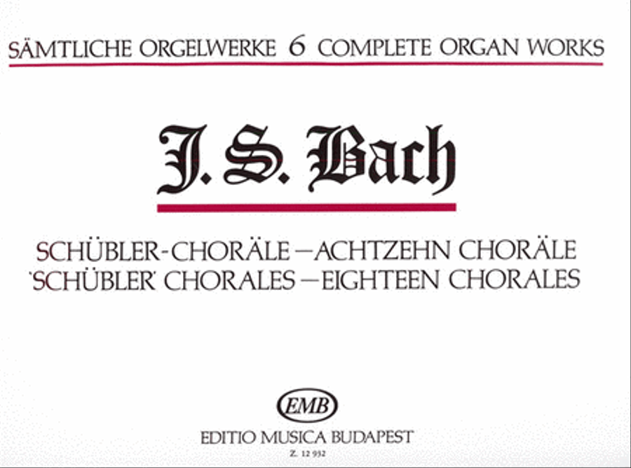 Sämtliche Orgelwerke VI Schübler-Choräle, Achtzeh Organ scores gallery preview page 1