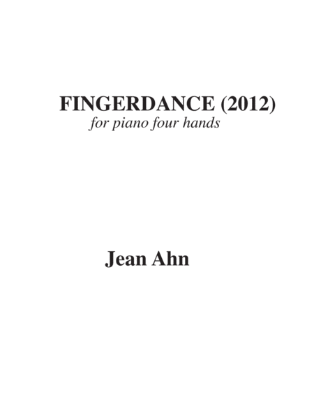 FINGERDANCE for Piano Fourhands image number null