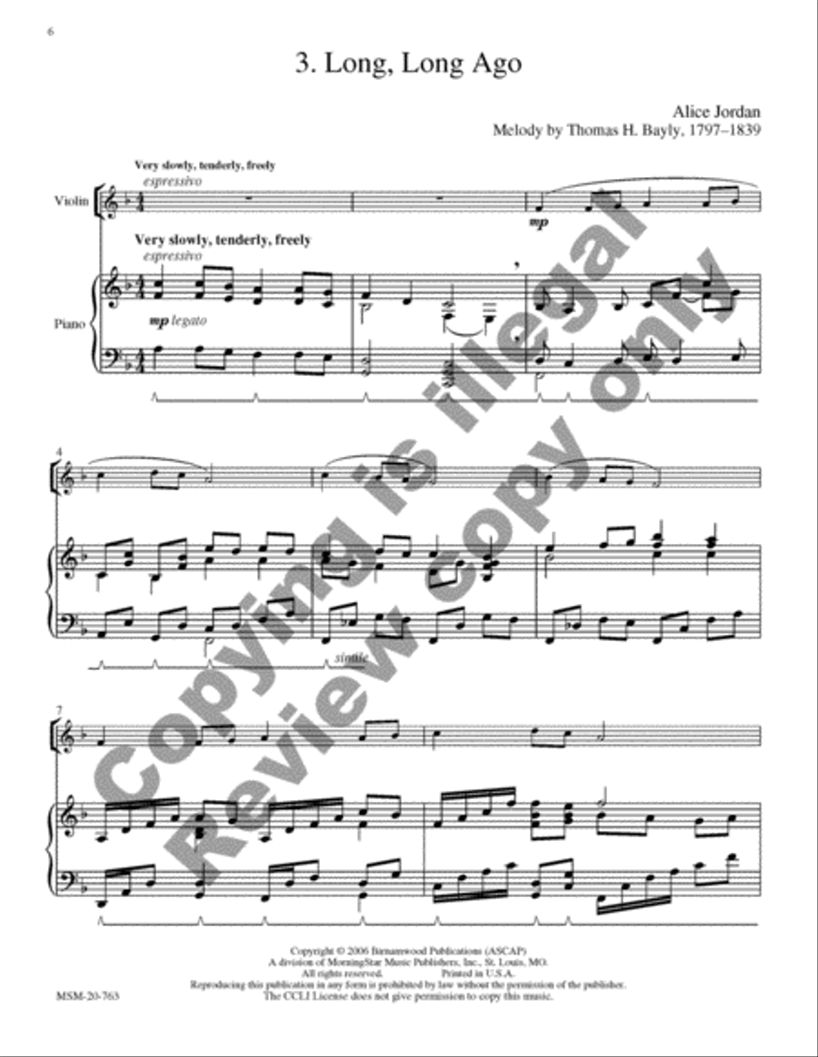 An American Suite for Violin and Piano Violin Solo scores gallery preview page 12