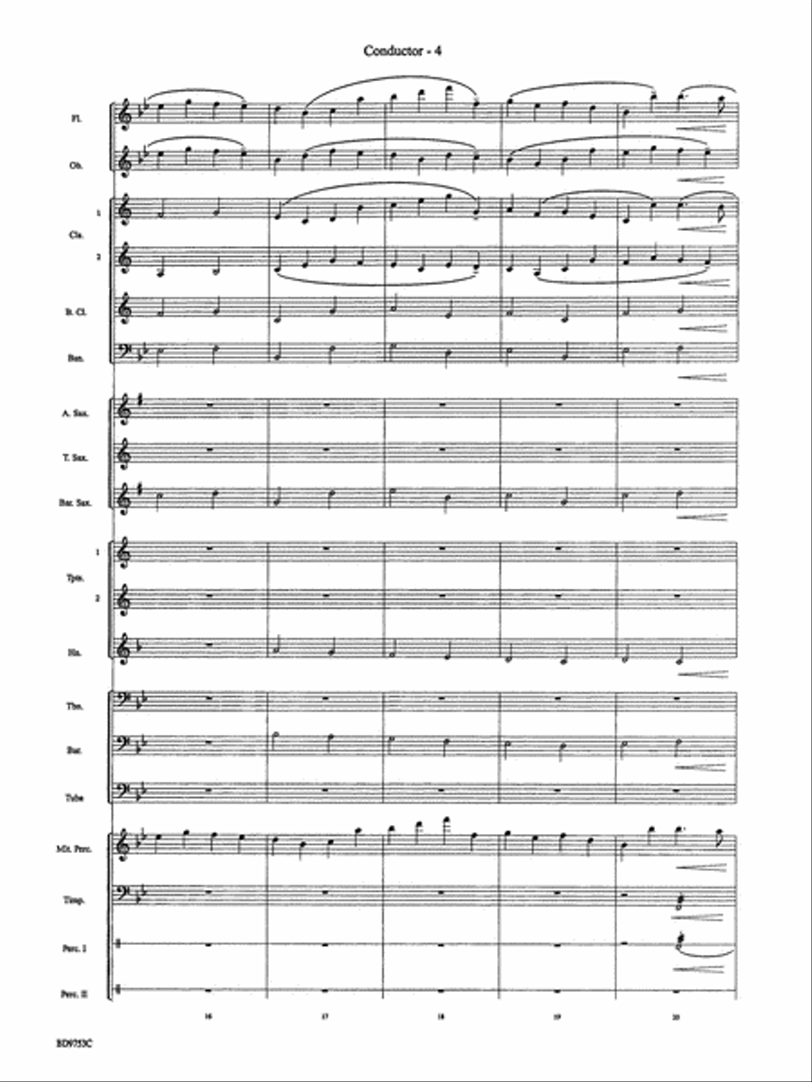 Pachelbel Canon: Score Pachelbel Canon: Score Concert Band scores gallery preview page 6