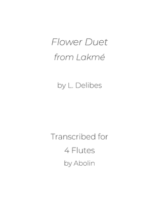 Delibes: Flower Duet from "Lakmé" - Flute Choir (Flute Quartet)