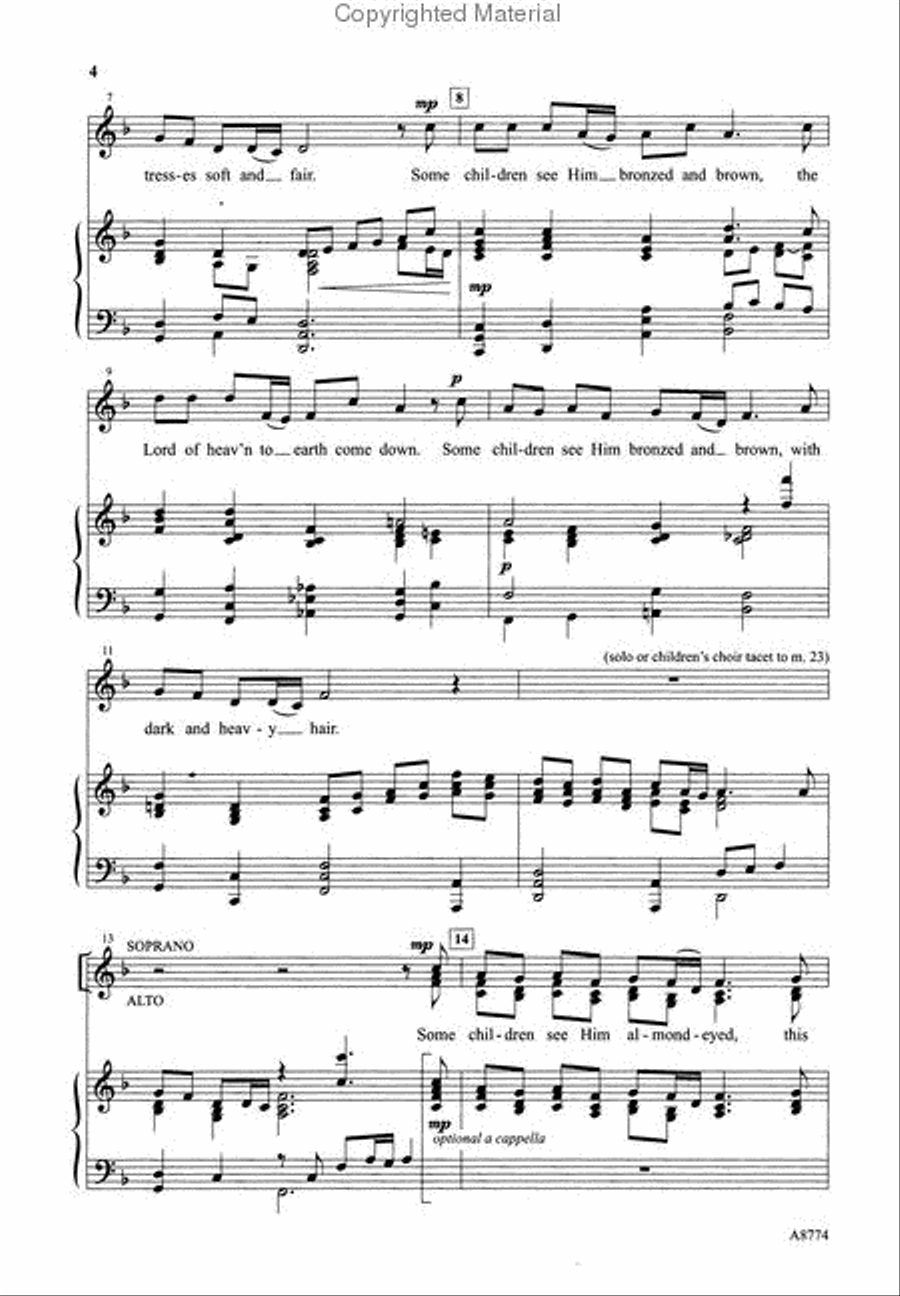 Some Children See Him 4-Part scores gallery preview page 3