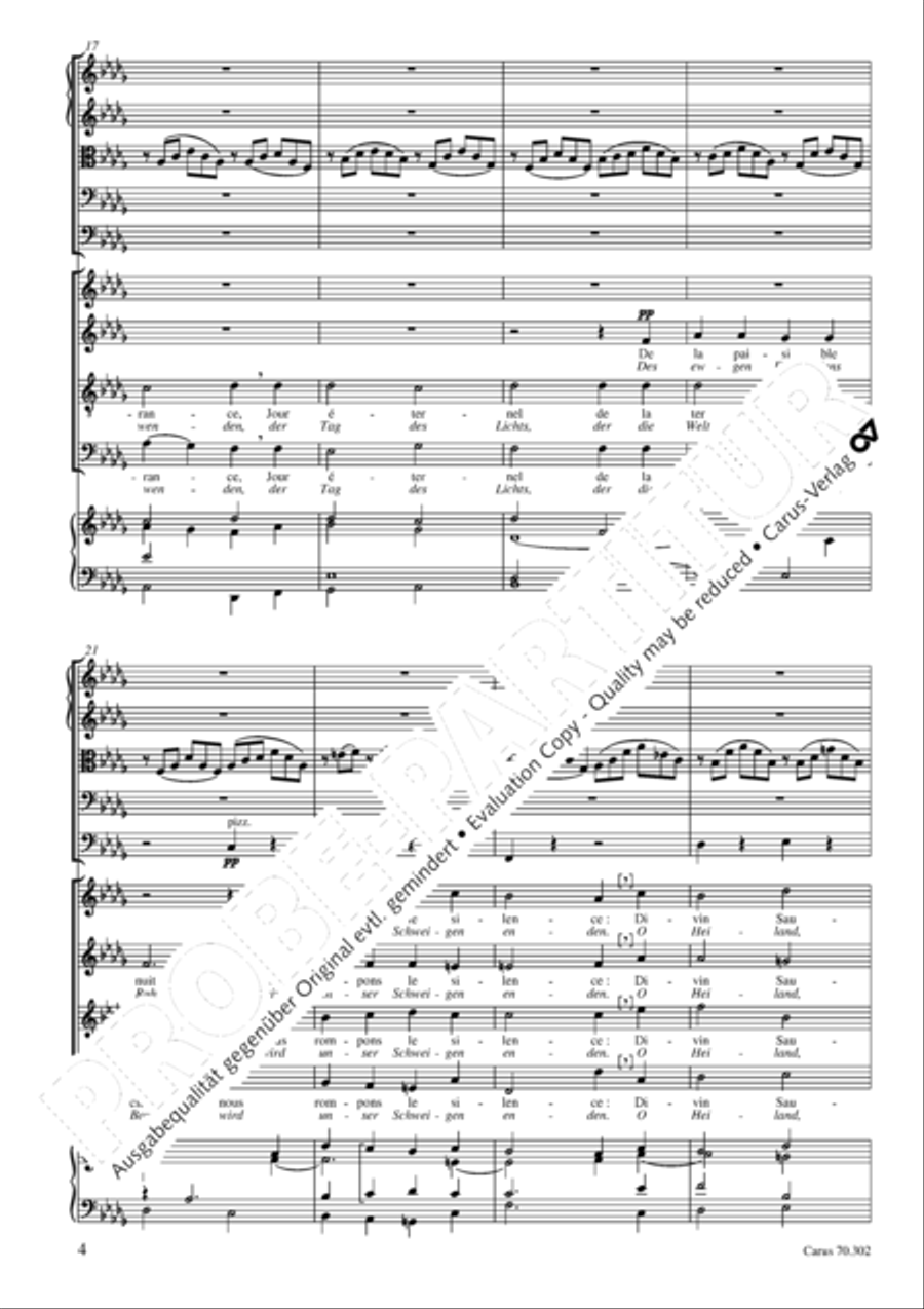 Cantique de Jean Racine (Lobgesang des Jean Racine) 4-Part scores gallery preview page 5