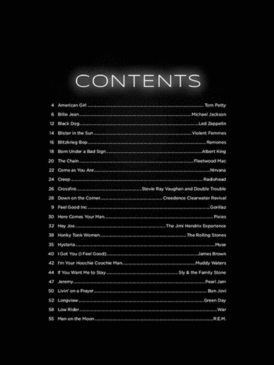 First 50 Songs You Should Play on Bass Electric Guitar scores gallery preview page 2
