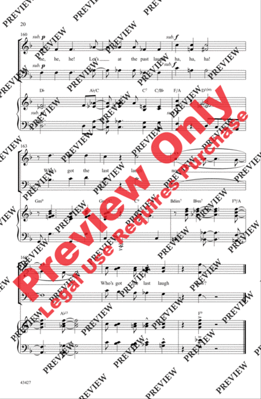 Swingin' with the Gershwins! 3-Part scores gallery preview page 20