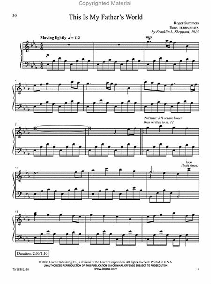 The Church Pianist's Library, Vol. 13 Piano Solo scores gallery preview page 6