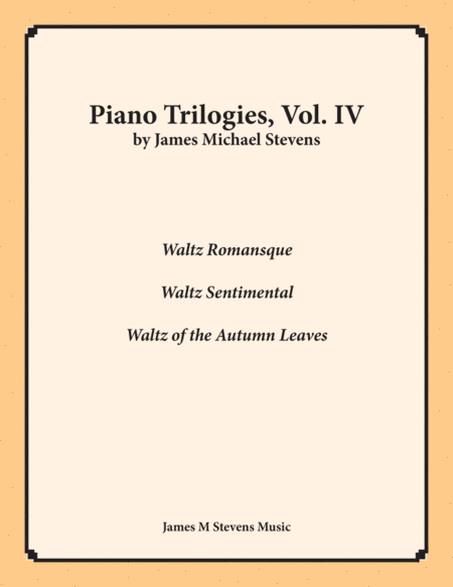 Piano Trilogies, Vol. IV (Waltz) image number null