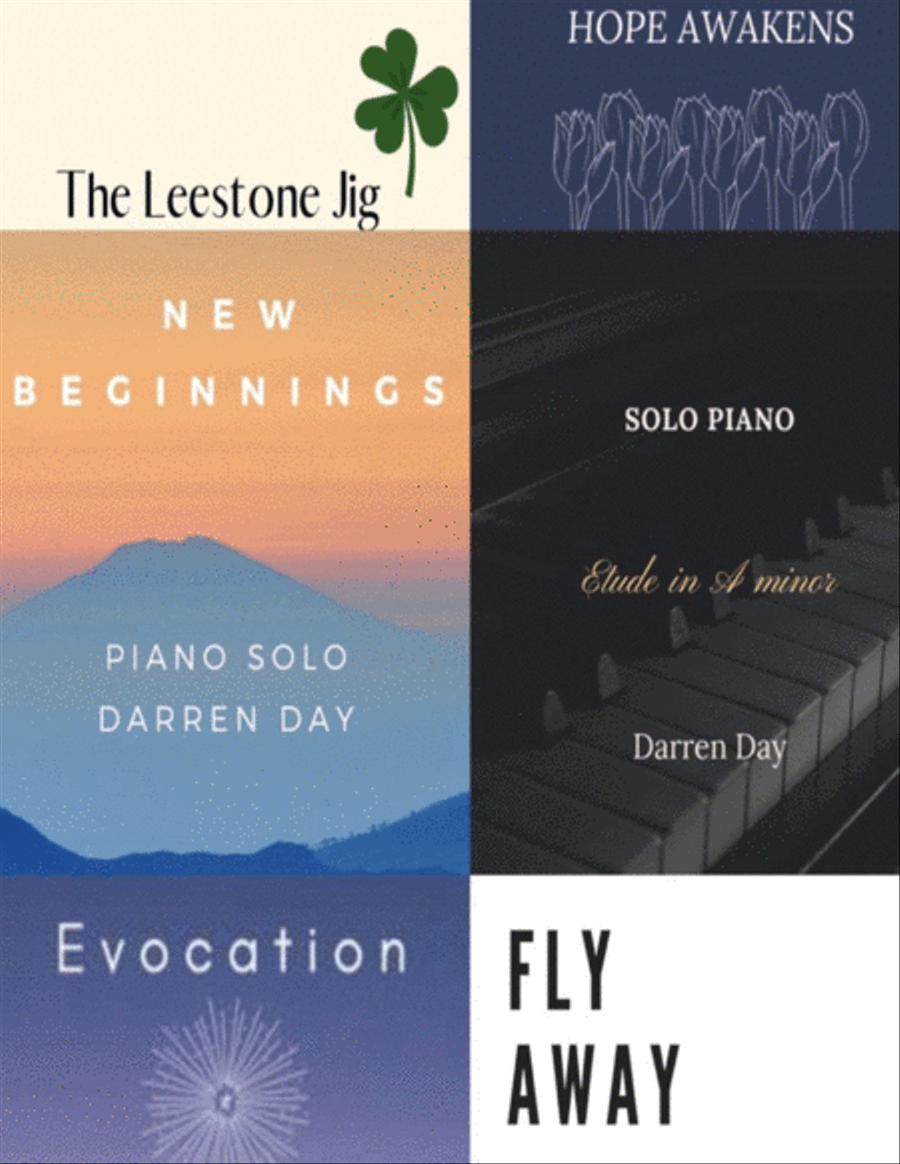 ADVANCED ORIGINAL PlANO BUNDLE DEAL Piano Solo scores gallery preview page 1