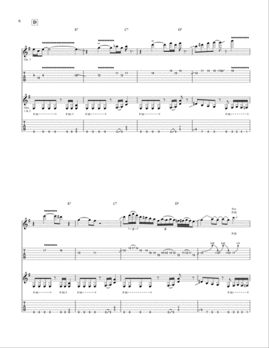 Neurosis Psychosis Electric Guitar scores gallery preview page 6