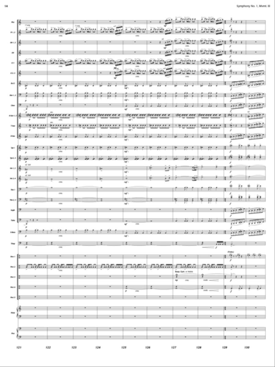 And the Earth Trembled (Symphony 1, New Day Rising, Mvt. III) Concert Band scores gallery preview page 13