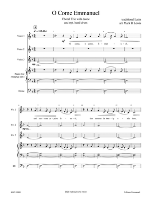 O Come Emmanuel - Vocal Trio - d minor