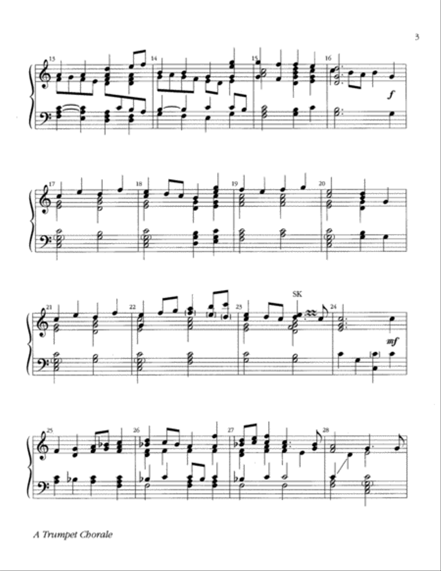 A Trumpet Chorale A Trumpet Chorale 3-Octaves scores gallery preview page 6