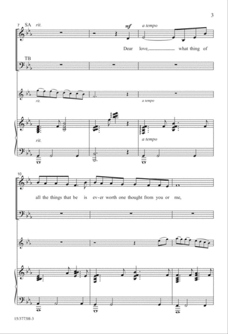 And None but Love And None but Love 4-Part scores gallery preview page 3