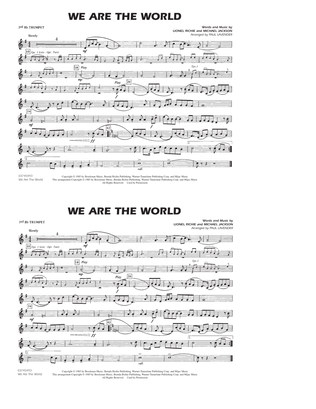 We Are The World - 3rd Bb Trumpet
