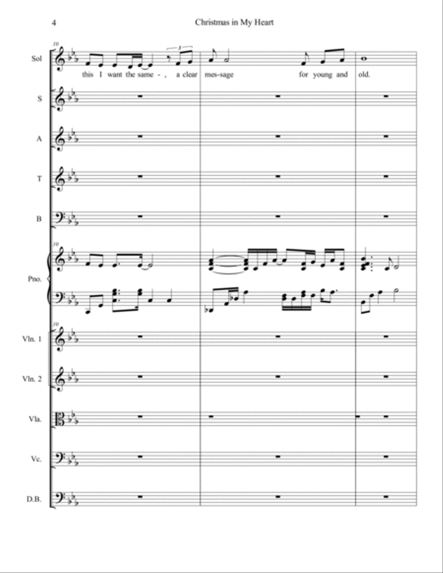 Christmas in My Heart 4-Part scores gallery preview page 4