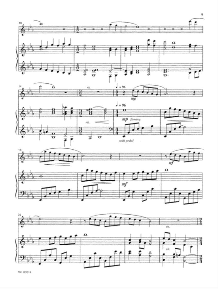 Contemporary Hymn Settings for Flute and Piano Flute Solo scores gallery preview page 7