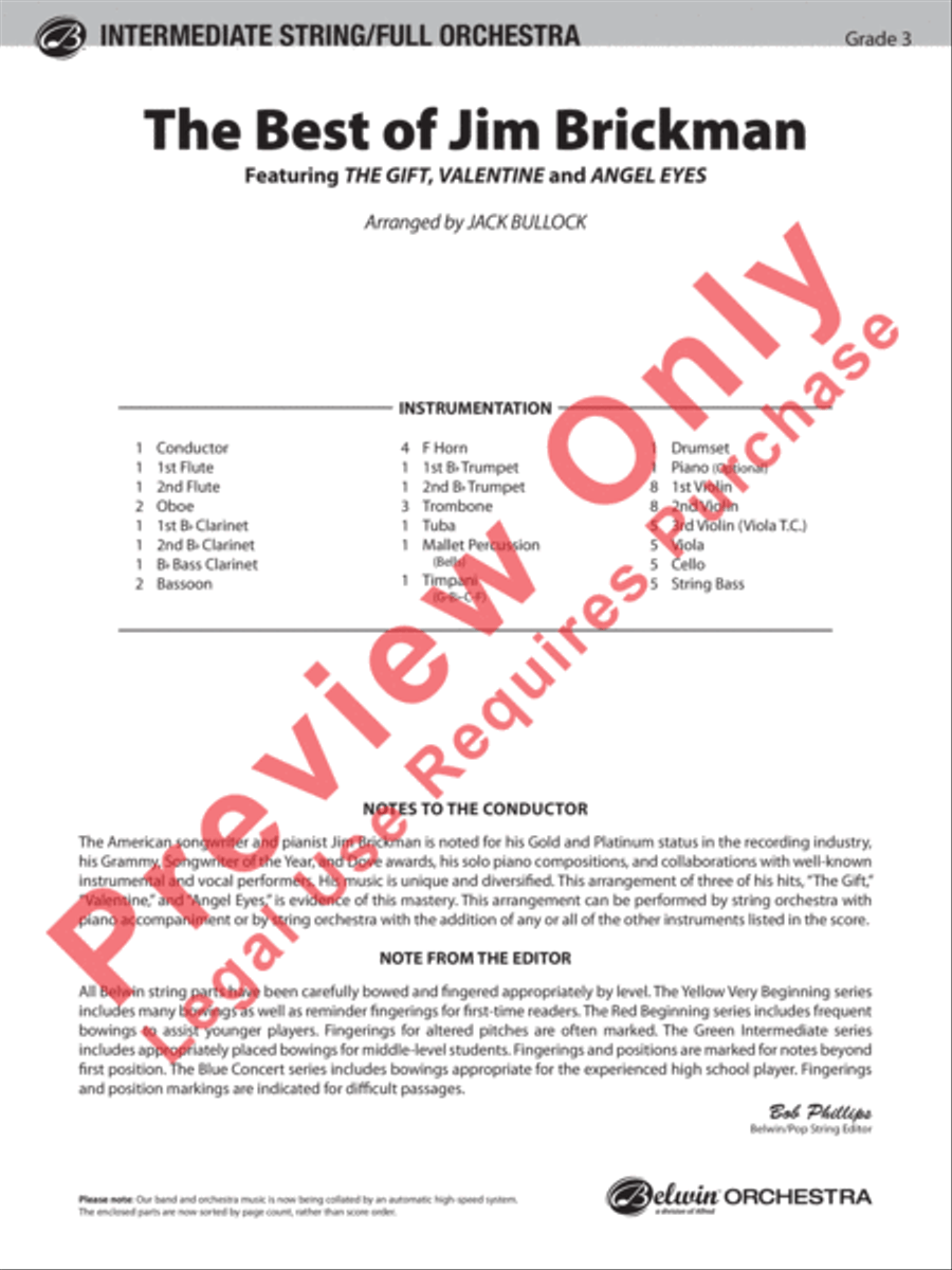 The Best of Jim Brickman Full Orchestra scores gallery preview page 2