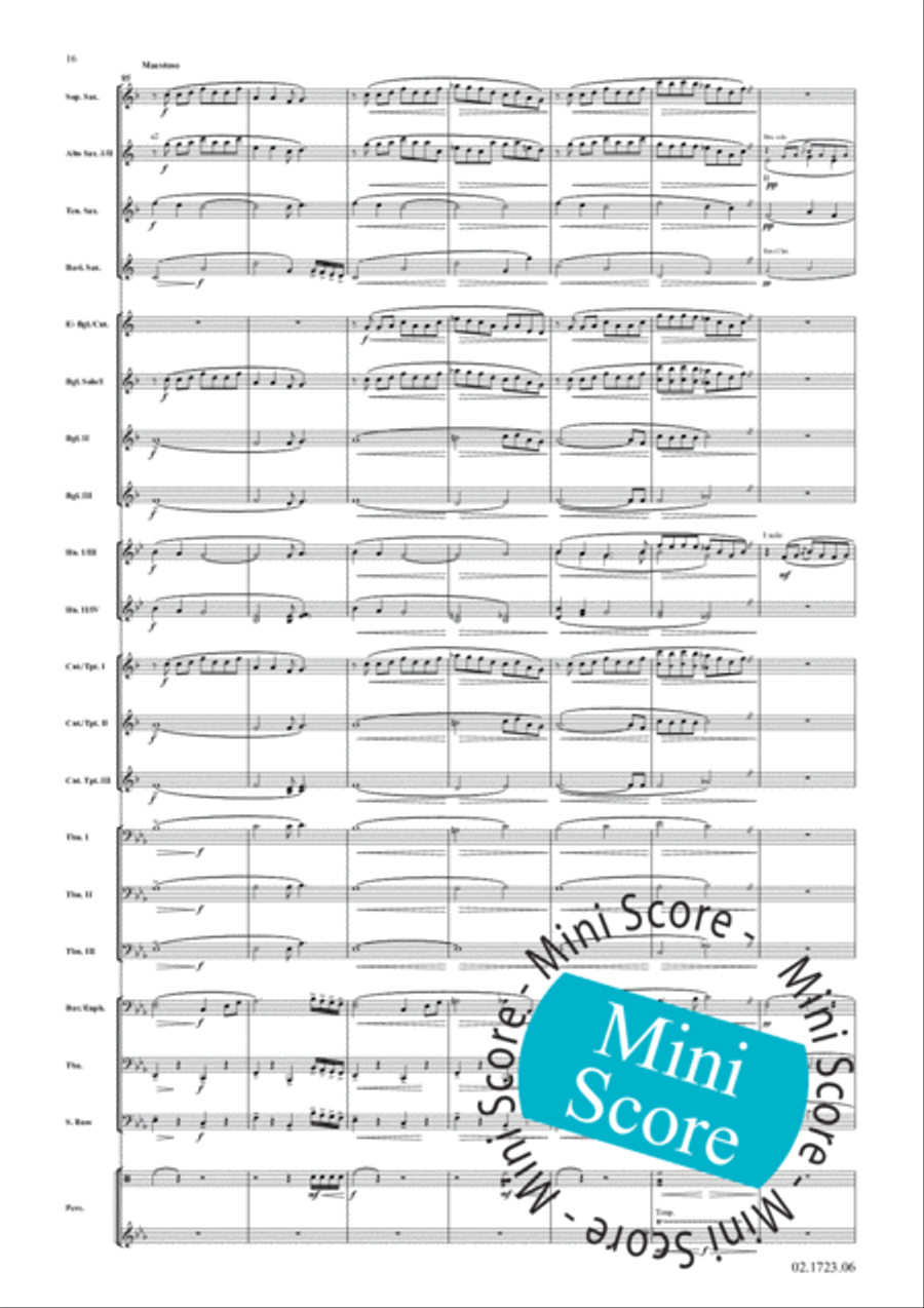 Cake Walk Phantasy Fanfare Band scores gallery preview page 20