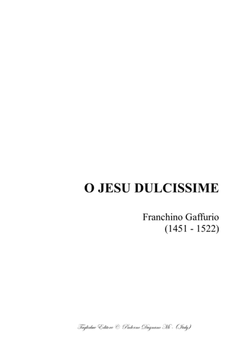 O JESU DULCISSIME - Gaffurio - For SATB Choir image number null