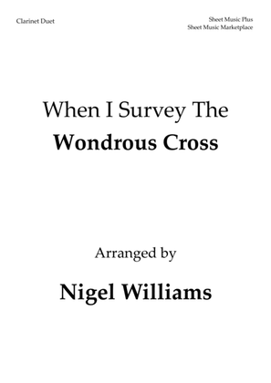Book cover for When I Survey The Wondrous Cross, for Clarinet Duet