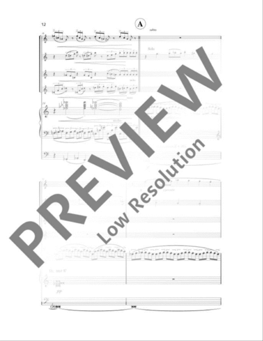 Crucifixus Saxophone Quartet scores gallery preview page 13