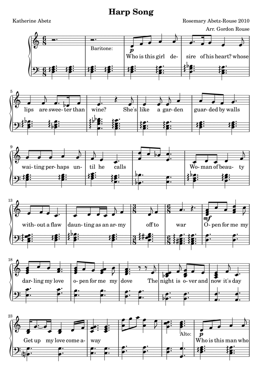 Harp Song Harp scores gallery preview page 1