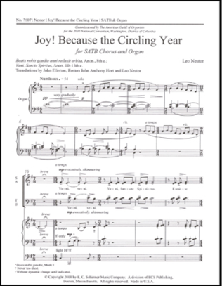 Joy! Because the Circling Year