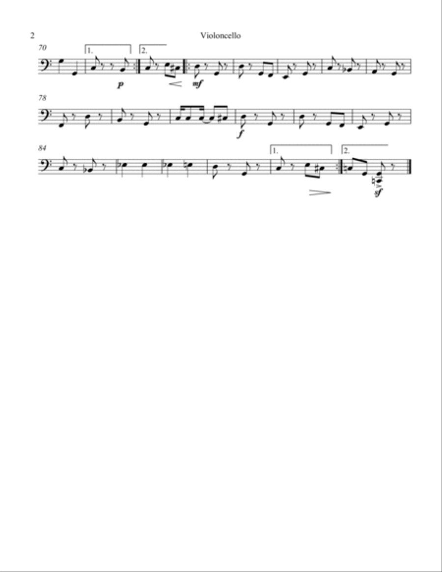 Paragon Rag Paragon Rag String Quartet scores gallery preview page 2