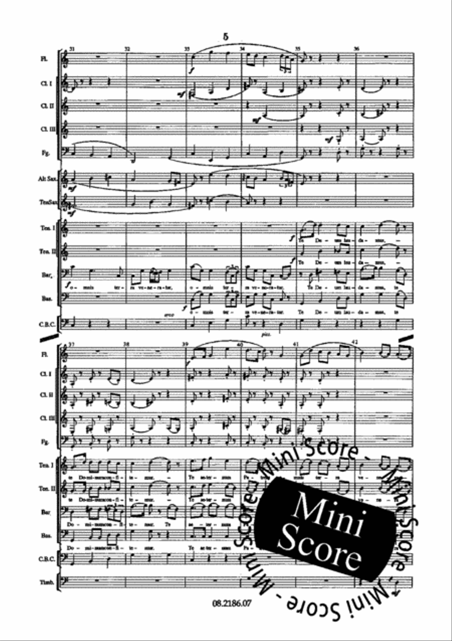 Te Deum Te Deum TTBB scores gallery preview page 10