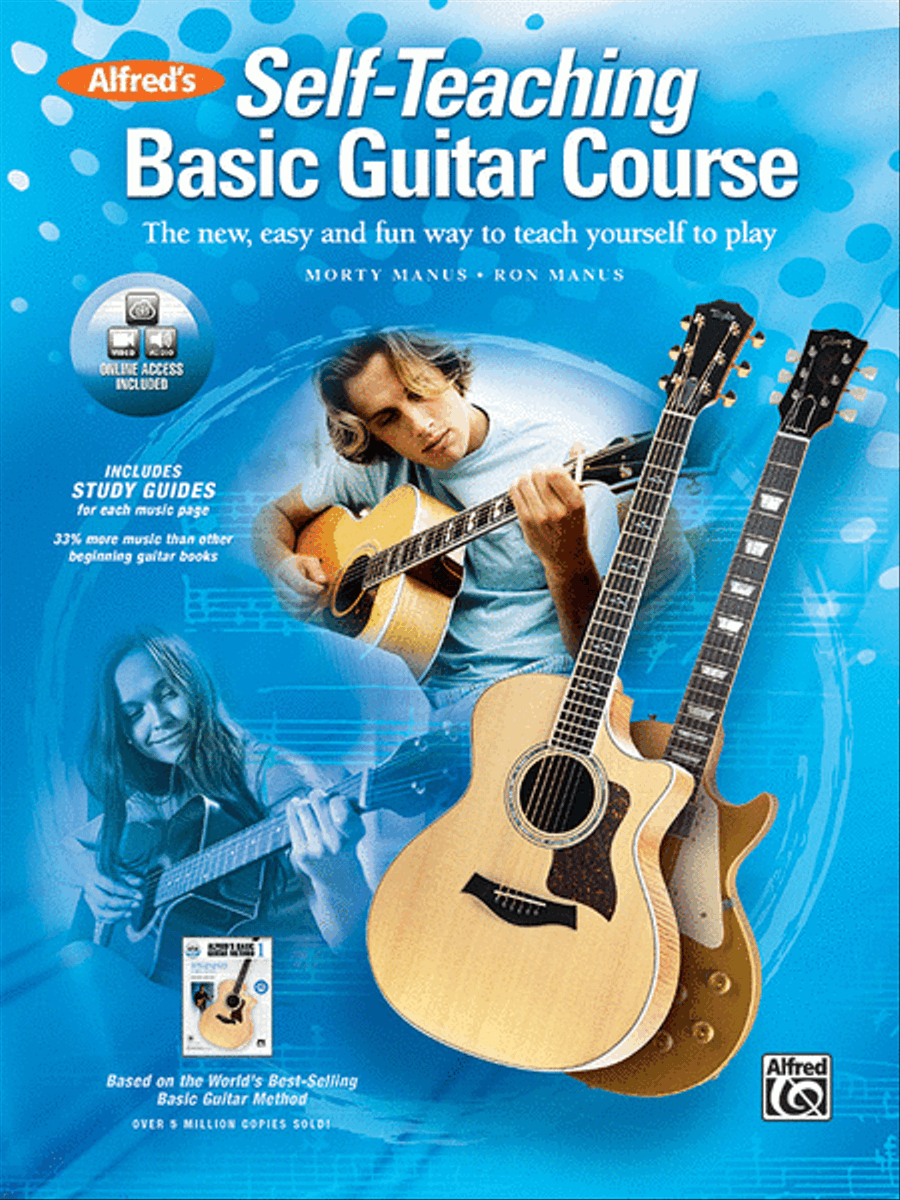Alfred's Self-Teaching Basic Guitar Course Easy Guitar scores gallery preview page 1