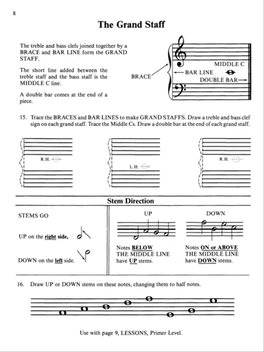 David Carr Glover Method for Piano Theory Piano Method scores gallery preview page 7