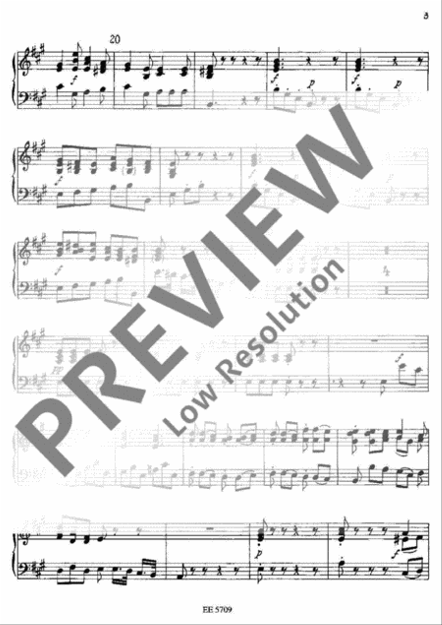 Sinfonia concertante A major Harpsichord scores gallery preview page 3