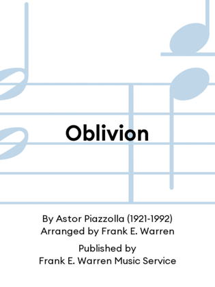 Book cover for Oblivion