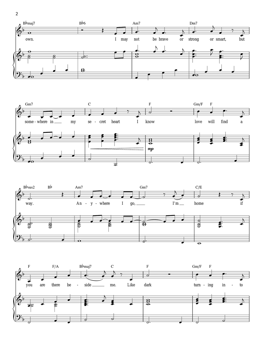 Love Will Find A Way (from The Lion King II: Simba's Pride) Piano scores gallery preview page 2