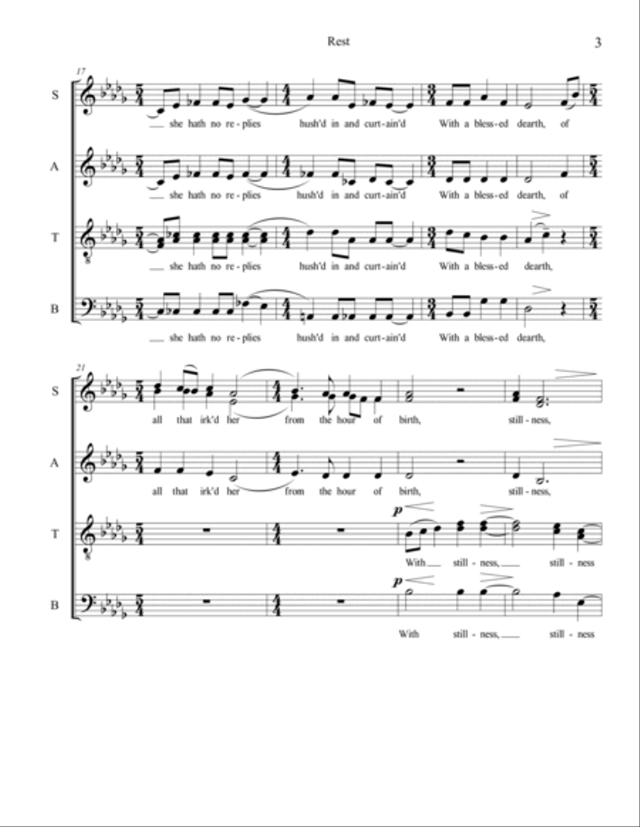 Rest Rest 4-Part scores gallery preview page 3