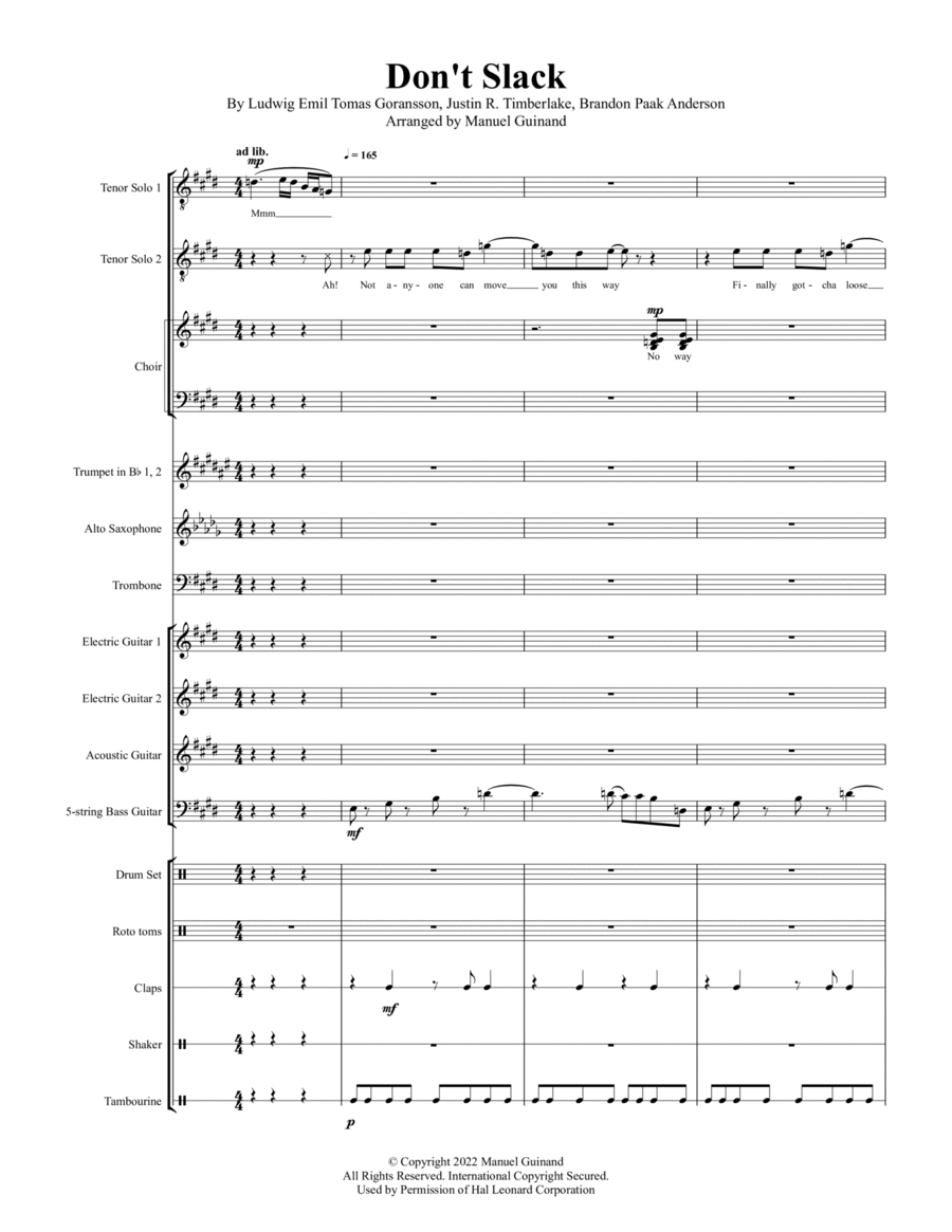 Don't Slack Concert Band scores gallery preview page 1