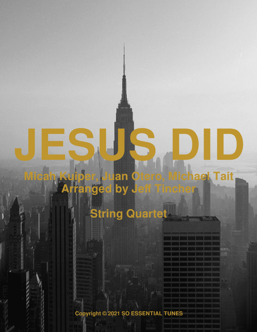Jesus Did Jesus Did String Quartet scores gallery preview page 1