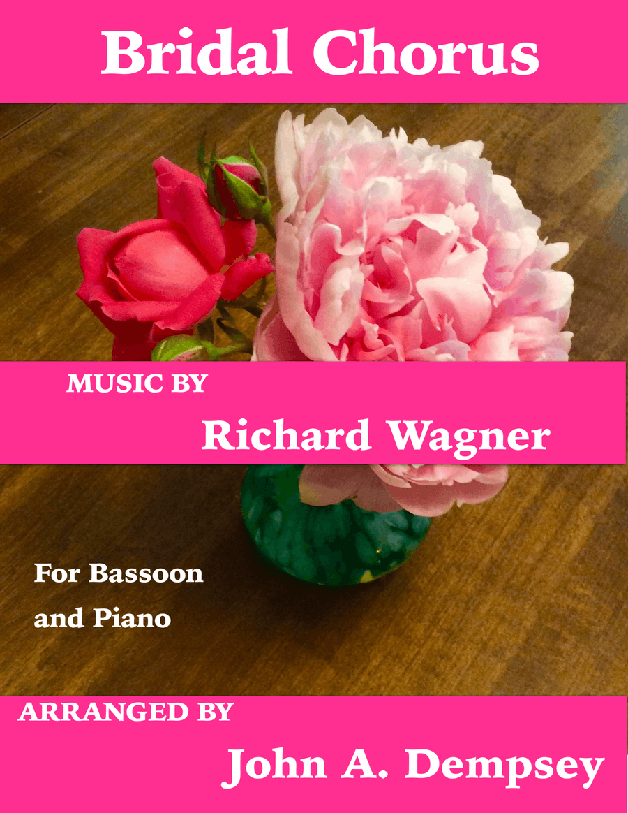 Bridal March (Here Comes the Bride): Wedding Duet for Bassoon and Piano Bassoon Solo scores gallery preview page 1