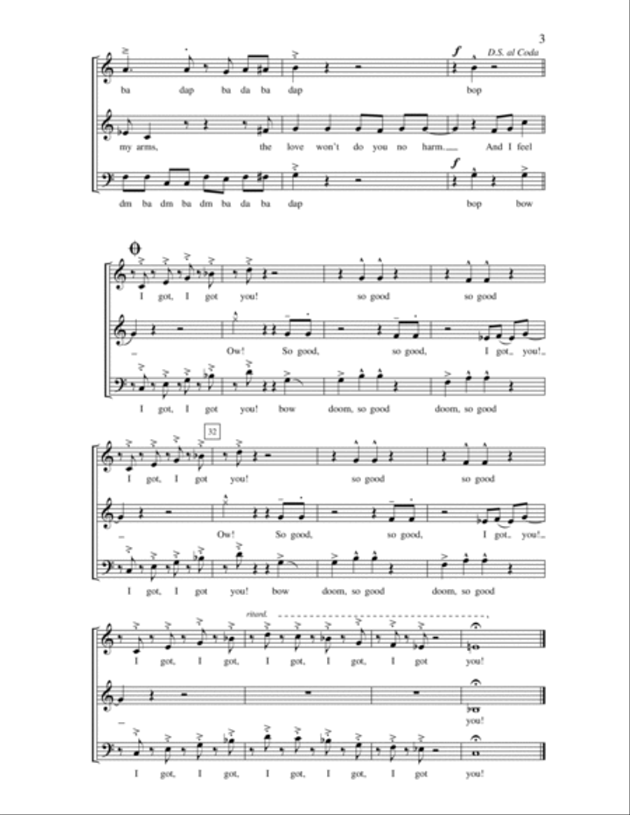 I Got You (I Feel Good) 3-Part scores gallery preview page 3