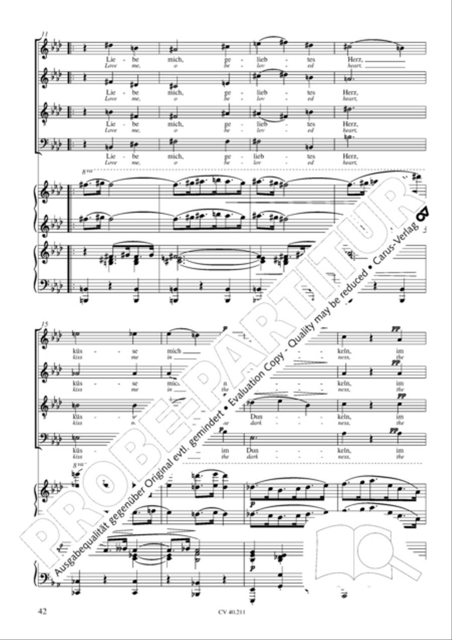 Liebeslieder-Walzer, Op. 52 Choir scores gallery preview page 43