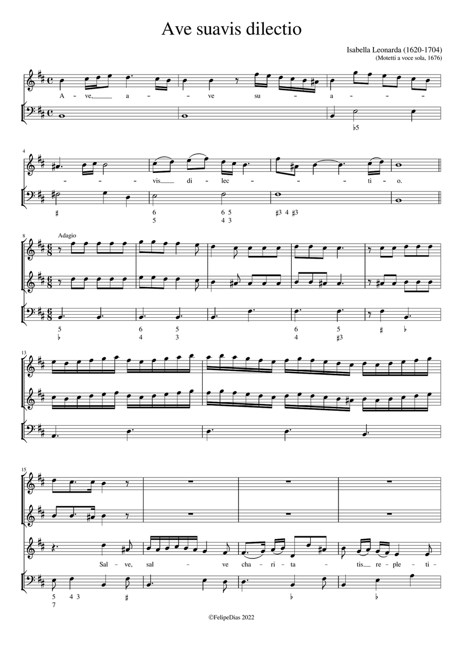 Ave suavis dilectio Ave suavis dilectio Small Ensemble scores gallery preview page 1