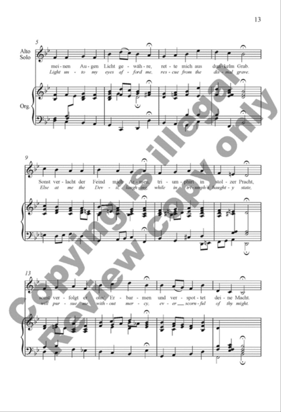 Drei Geistliche Lieder (Three Sacred Songs) 4-Part scores gallery preview page 32