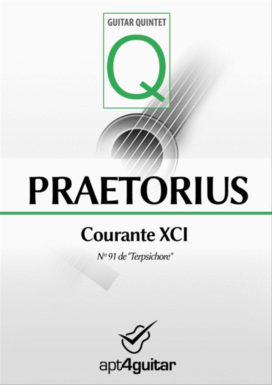 Courante XCI Guitar Ensemble scores gallery preview page 1