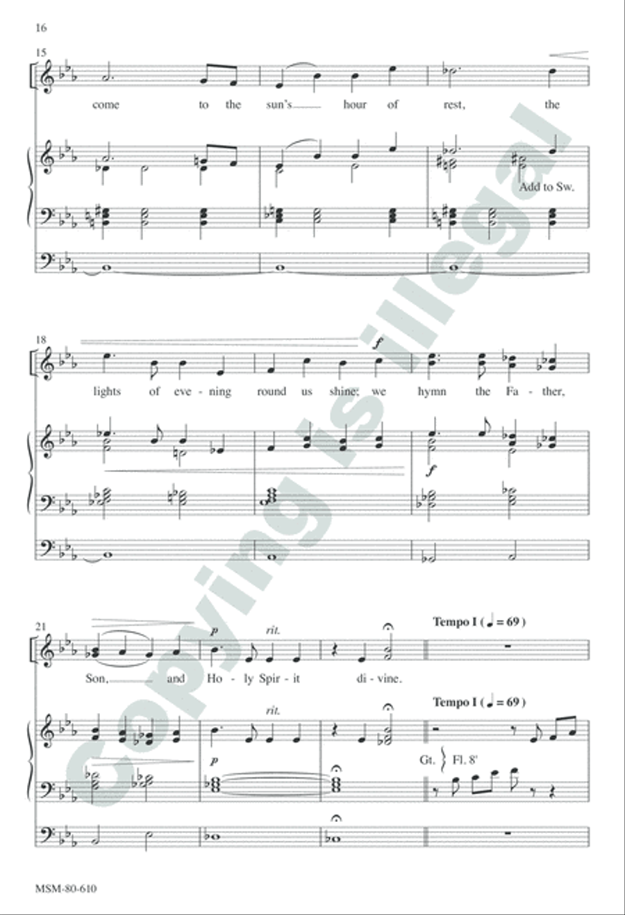 Evensong Unison Choir scores gallery preview page 15